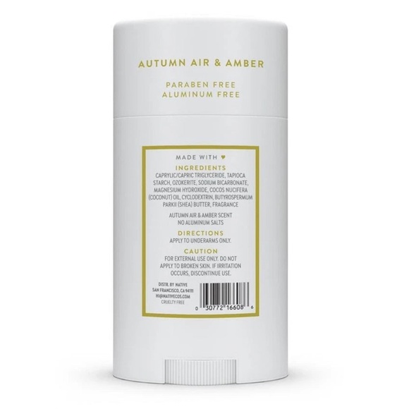 NATIVE Deodorant Autumn Air & Amber, NEW - Picture 2 of 4